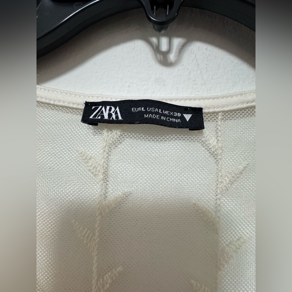 Beautiful Zara cream lace embroidered bohemian midi dress large - Picture 11 of 11